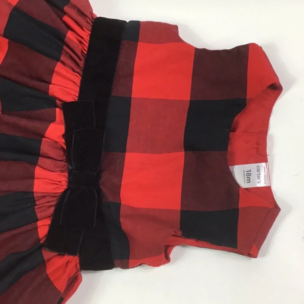Kid Carter’s Dress Red‎ plaid Size 18M